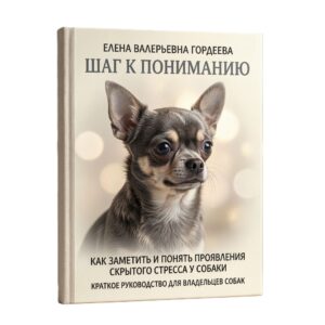 Обложка книги Елены Гордеевой Шаг к пониманию проявления скрытого стресса у собаки.